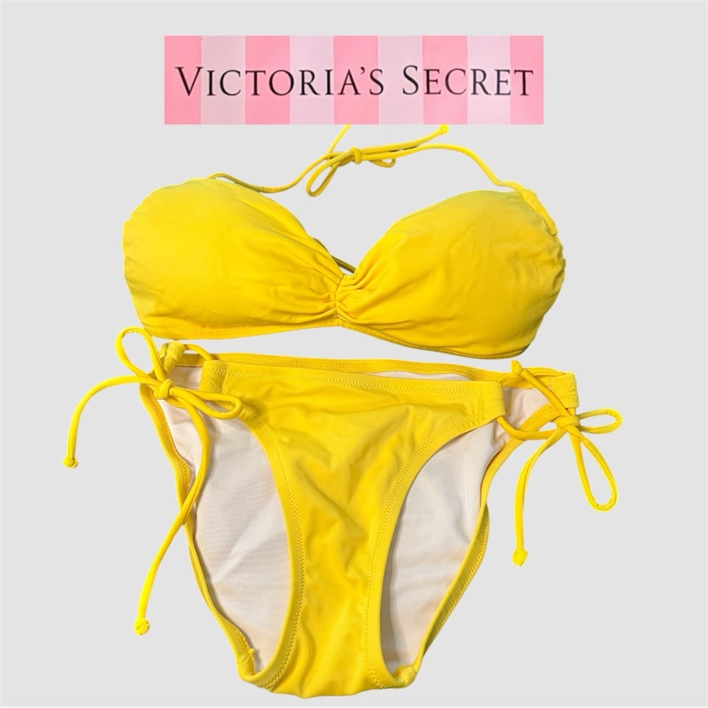 Victoria’s Secret yellow string bikini small extra small swimsuit bathing suit